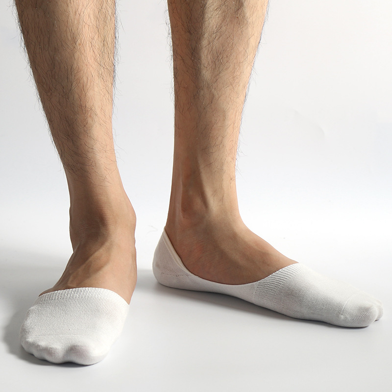 Simple Breathable Bamboo Fiber Socks Men Socks To Help Low Socks Shallow Mouth Invisible Socks